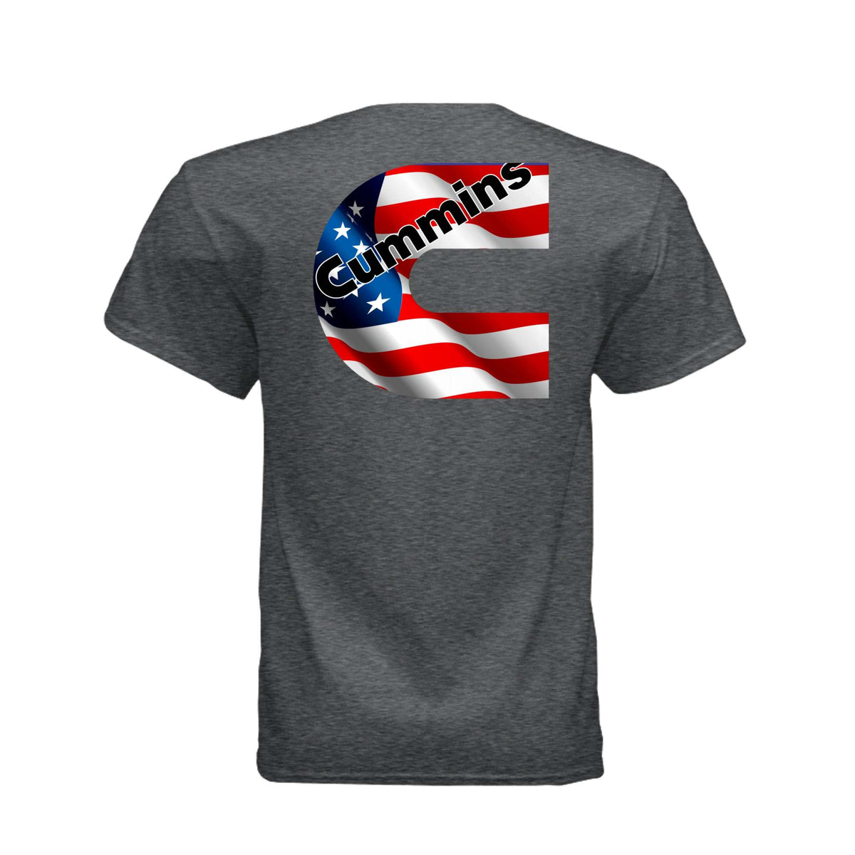American Cummins flag t-shirt on dryblend fabric